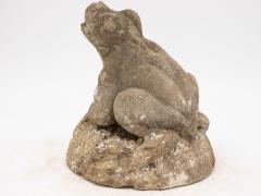 Vintage Reconstituted Stone Frog Fountain Garden Ornament - 3370171