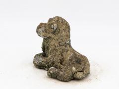 Vintage Reconstituted Stone Puppy or Dog Spaniel Garden Ornament 20th Century - 3714676