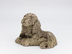 Vintage Reconstituted Stone Puppy or Dog Spaniel Garden Ornament 20th Century - 4804775