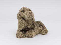 Vintage Reconstituted Stone Puppy or Dog Spaniel Garden Ornament 20th Century - 4806384