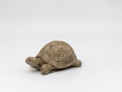 Vintage Reconstituted Stone Tortoise or Turtle Garden Ornament England 1970s - 4711617