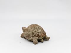 Vintage Reconstituted Stone Tortoise or Turtle Garden Ornament England 1970s - 4711619