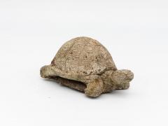 Vintage Reconstituted Stone Tortoise or Turtle Garden Ornament England 1970s - 4716416