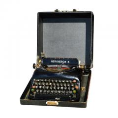 Vintage Remington Rand Model 5 Typewriter with Portable Carrying Case - 2579048