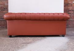 Vintage Restored English Leather Chesterfield Sofa - 1749715
