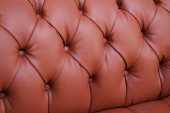 Vintage Restored English Leather Chesterfield Sofa - 1749736