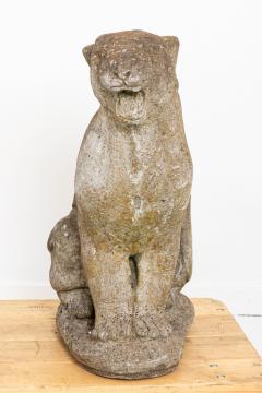Vintage Roaring Panther Garden Statues - 1550489