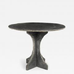 Vintage Round Slate Table - 3514683