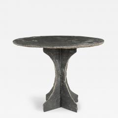 Vintage Round Slate Table - 3514684