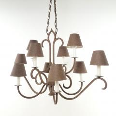 Vintage Rustic Tole Chandelier Probably Italian - 3630016