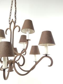 Vintage Rustic Tole Chandelier Probably Italian - 3630018