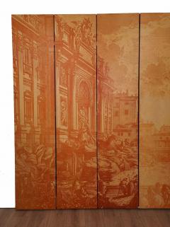 Vintage Screen with Scenes of Venice France circa 1960 - 3738373