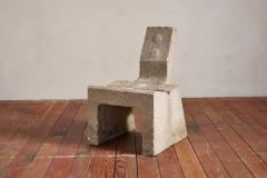 Vintage Sculptural Concrete Chair - 4059953