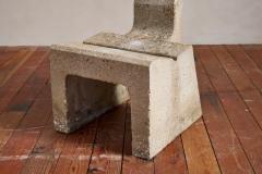 Vintage Sculptural Concrete Chair - 4059957