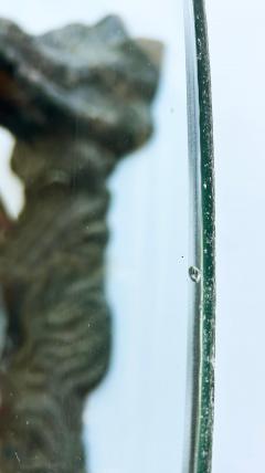 Vintage Sculptural Spelter Nude Coffee Table with Bronze Patina and Glass Top - 4541657