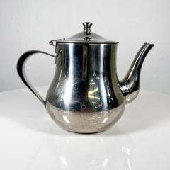 Vintage Sculptural Stainless Steel Personal Tea Pot Pitcher - 3199366