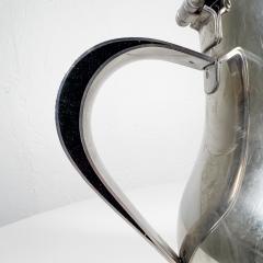 Vintage Sculptural Stainless Steel Personal Tea Pot Pitcher - 3199368