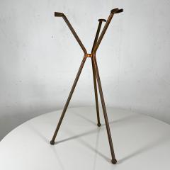 Vintage Sculptural Tripod Stand Fire Tool Set Holder - 2929494