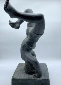 Vintage Sculpture of a Boy Doing a Handstand - 2177774