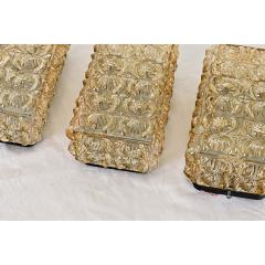 Vintage Set of Four Glass Wall Sconces - 4439736