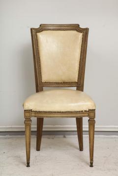 Vintage Set of Six Louis XVI Style Painted Dining Room Chairs - 2066996