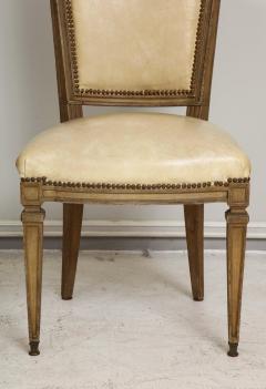 Vintage Set of Six Louis XVI Style Painted Dining Room Chairs - 2067000