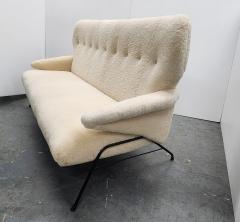 Vintage Shearling Settee 1950s - 2932250