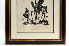 Vintage Signed Lithograph Don Quixote Of Pablo Picasso  - 944584