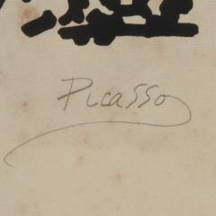 Vintage Signed Lithograph Don Quixote Of Pablo Picasso  - 944591