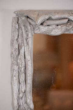Vintage Silver Leafed Driftwood Frame Mirror - 1457310