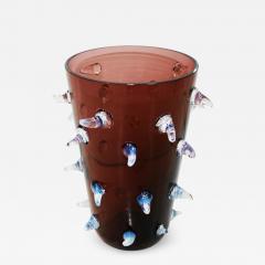 Vintage Single Italian Vase Made of Purple Murano Art Glass 1970s - 1225898