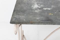 Vintage Slate Top Iron Garden Dining Table - 1538879