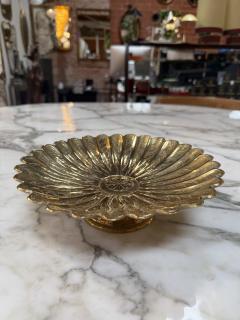Vintage Solid Brass Pedestal Bowl - 4623586