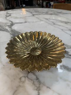 Vintage Solid Brass Pedestal Bowl - 4623587