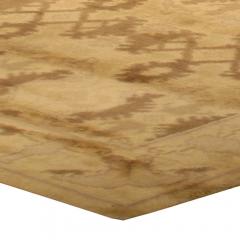 Vintage Spanish Beige Handmade Wool Rug - 2441390