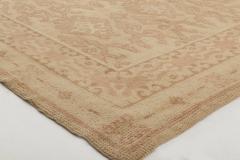 Vintage Spanish Camel Background Handmade Wool Carpet - 2441386