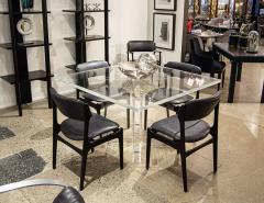 Vintage Square Acrylic Dining Table - 3389841