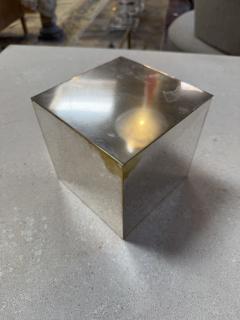Vintage Stainless Steel Hinged Storage Box - 4564151