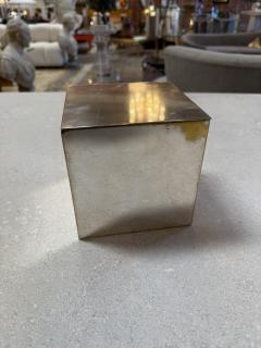 Vintage Stainless Steel Hinged Storage Box - 4564153
