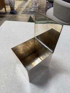 Vintage Stainless Steel Hinged Storage Box - 4564155