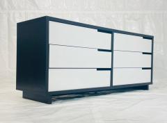Vintage Style 6 Drawer Credenza With White Accented Drawers - 4737565