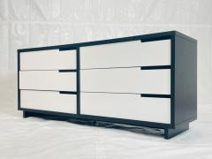 Vintage Style 6 Drawer Credenza With White Accented Drawers - 4737566