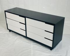 Vintage Style 6 Drawer Credenza With White Accented Drawers - 4737567
