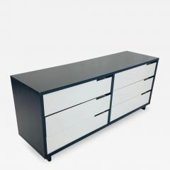 Vintage Style 6 Drawer Credenza With White Accented Drawers - 4739205