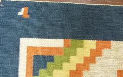 Vintage Swedish Flat Weave Carpet 20th Century 57 x 8 - 3967518