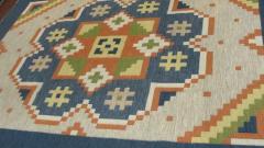 Vintage Swedish Flat Weave Carpet 20th Century 57 x 8 - 3967565