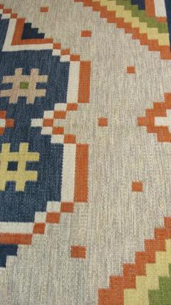 Vintage Swedish Flat Weave Carpet 20th Century 57 x 8 - 3967584