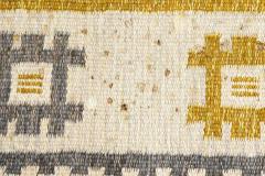 Vintage Swedish Flat Weave Carpet Signed AW - 178819