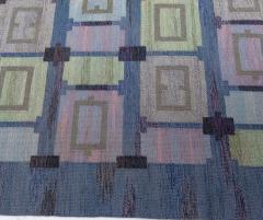 Vintage Swedish Flat Weave Rug by Judith Johansson Spise Hall  - 3582369