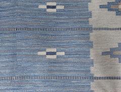 Vintage Swedish Flat Woven Rug by Erik Lundberg - 3582640